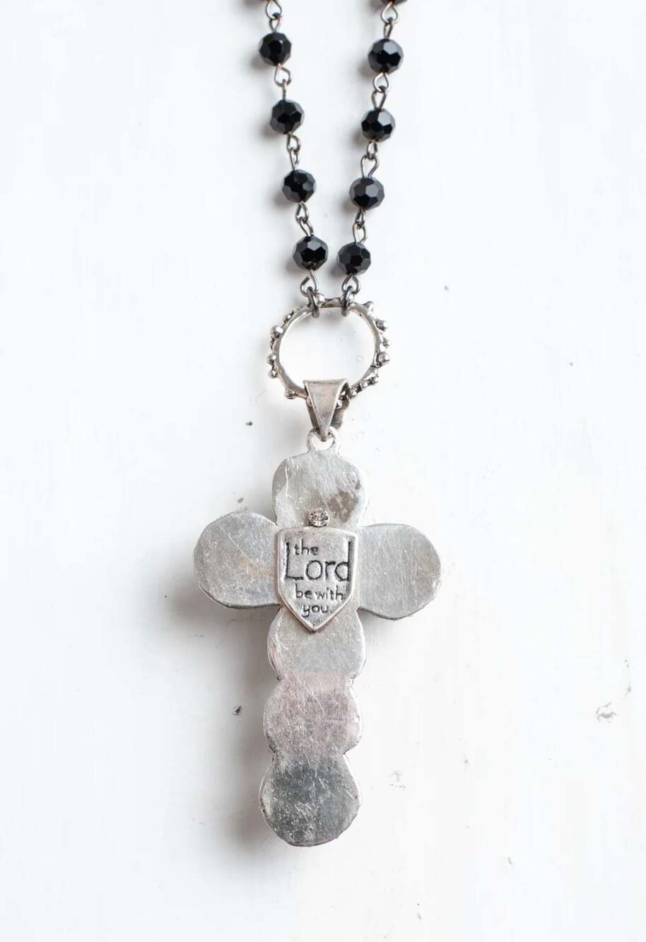 Gifts of Grace Designs Handcrafted Real Pearl Sterling Silver Cross Necklace - Picture 4 of 6